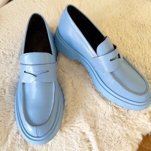 Camper Walden Ridged Sole Blue Slip‎ On Loafers Size 44 Unisex